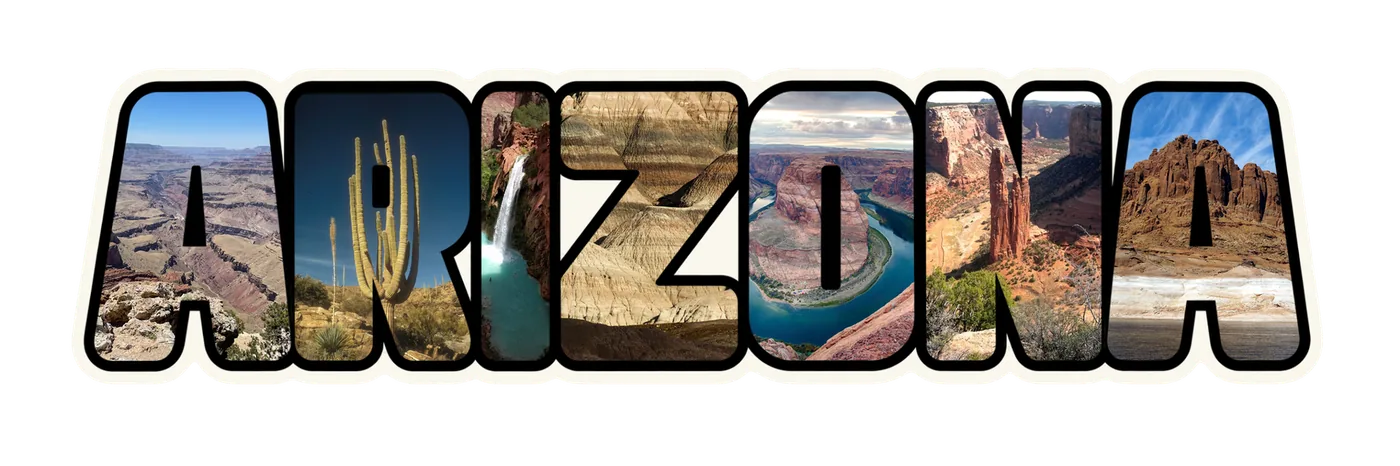 Arizona natural wonders photo sticker